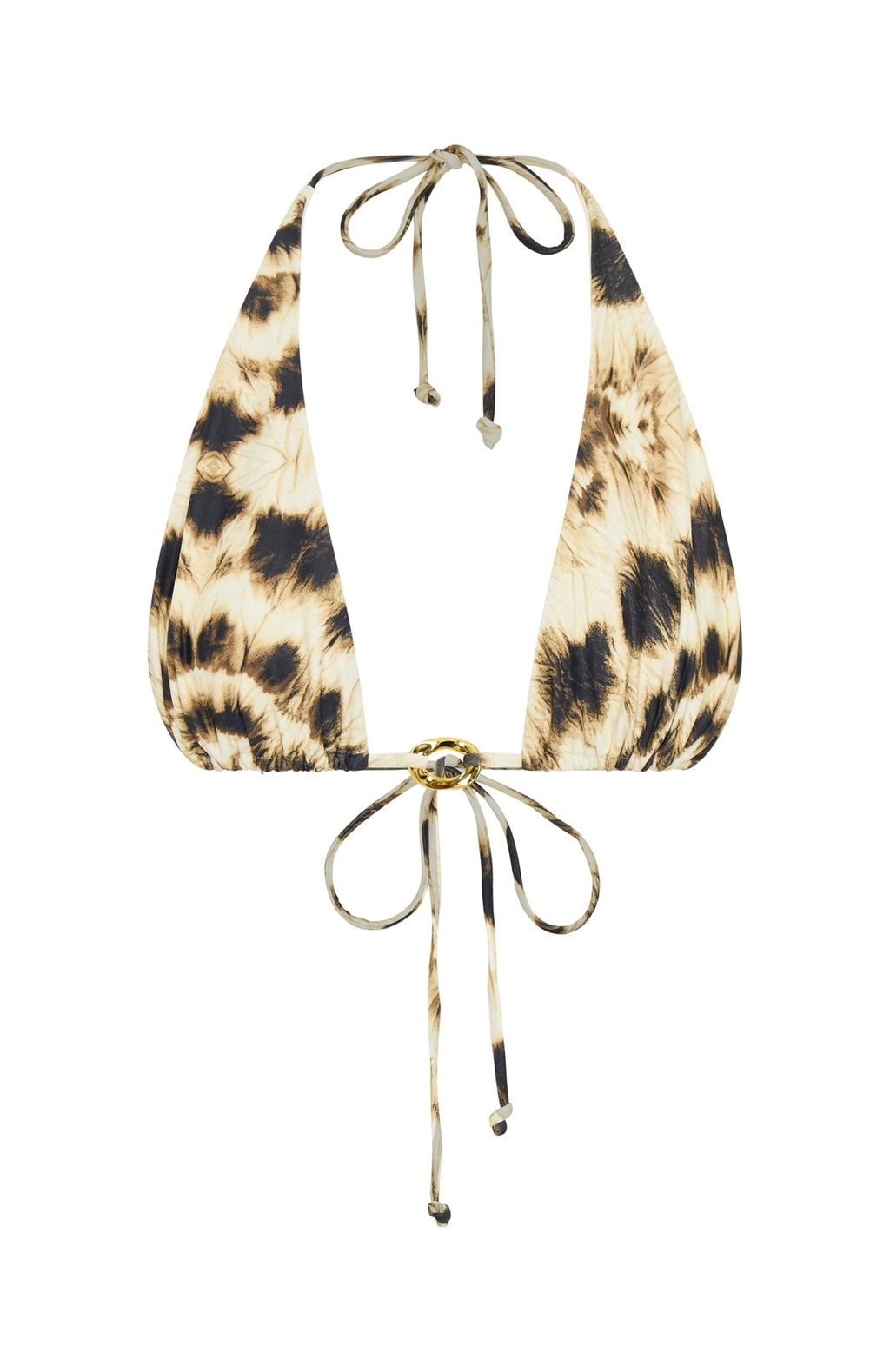 LaPose Maison Gilded Halter Bikini Top