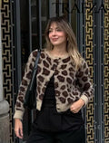 Maizie Faux Fur Leopard Jacket [3M8OOU80]