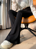 Makeda Knitted Flare Pants [ZOK9KCX4]