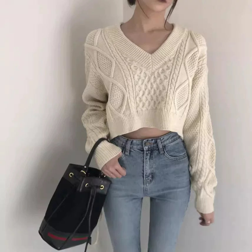 LaPose - Makiyah Tie Back Cable Sweater