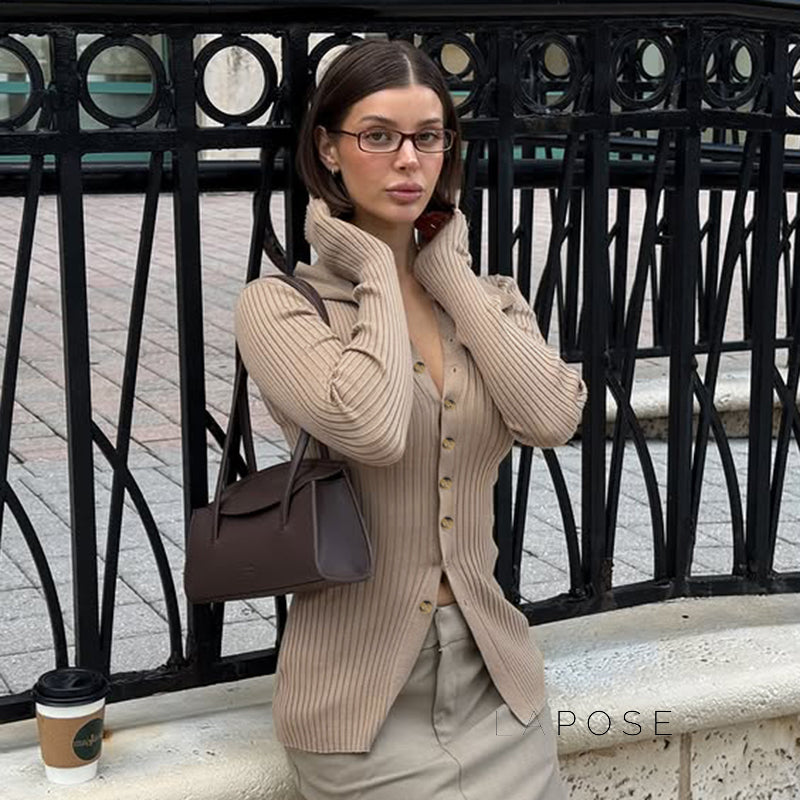 Malayia Slim Knit Cardigan [666BZ4JS]