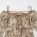 Malayshia Distressed Off-Shoulder Mini Dress [OFRP49WO]