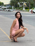 Maliha Halter Mesh Skirt Set [5GQXLOA8]