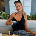 Maliyah Asymmetric Halter Crop Top [Y8VV419R]