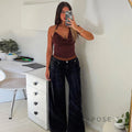 Maliyah Asymmetric Halter Crop Top [802CV1S3]