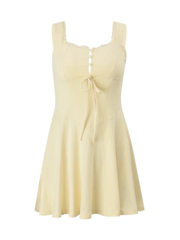 LaPose - Marcela Lace Trim Corset Mini Dress