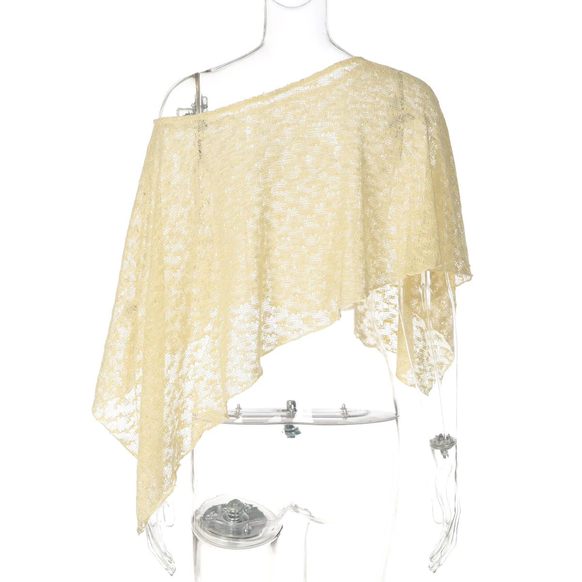 Mariamawit Asymmetric Knit Poncho Top