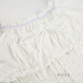 Marianna Puff Sleeve Smocked Crop Top