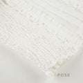 Marianna Puff Sleeve Smocked Crop Top