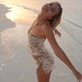 Marianne Beaded Halter Skirt Set