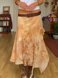 Markayla Dune Patchwork Ruffled Skirt [I4J3EG97]