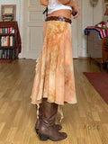 Markayla Dune Patchwork Ruffled Skirt [268Y2MUW]