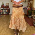 Markayla Dune Patchwork Ruffled Skirt [2QMQHPE2]