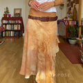 Markayla Dune Patchwork Ruffled Skirt [BNC22WUK]