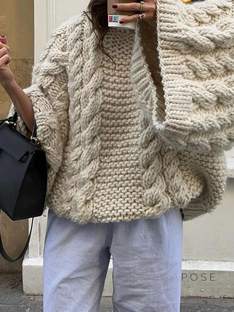 Marvel Cable Knit Sweater [WUKS2DBK]