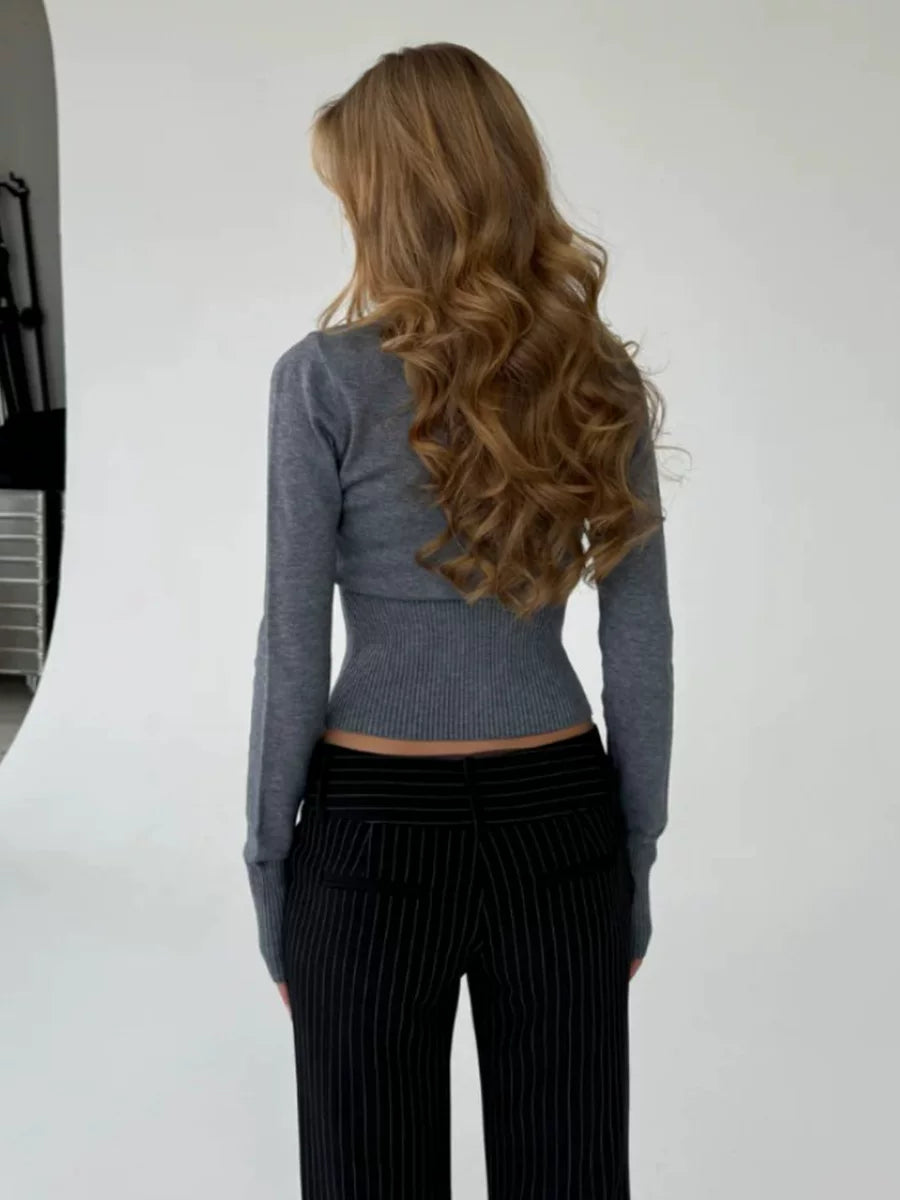 LaPose - Maryam Slim Fit Knit Cardigan