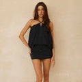 Masyn Halter Mini Skirt Set