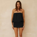 Masyn Halter Mini Skirt Set