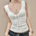 Maybelline Striped Lace-Up Camisole [KO82TP54]