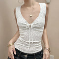 Maybelline Striped Lace-Up Camisole [X6E12B4W]