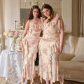 Maybree Mesh Ruffle Maxi Dress [R3VUIF7F]