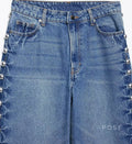 Mayleen Rivet Straight-Leg Jeans [KVAPNT9J]