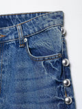Mayleen Rivet Straight-Leg Jeans [D60YJEU4]