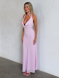LaPose Mckinsey Draped Maxi Dress