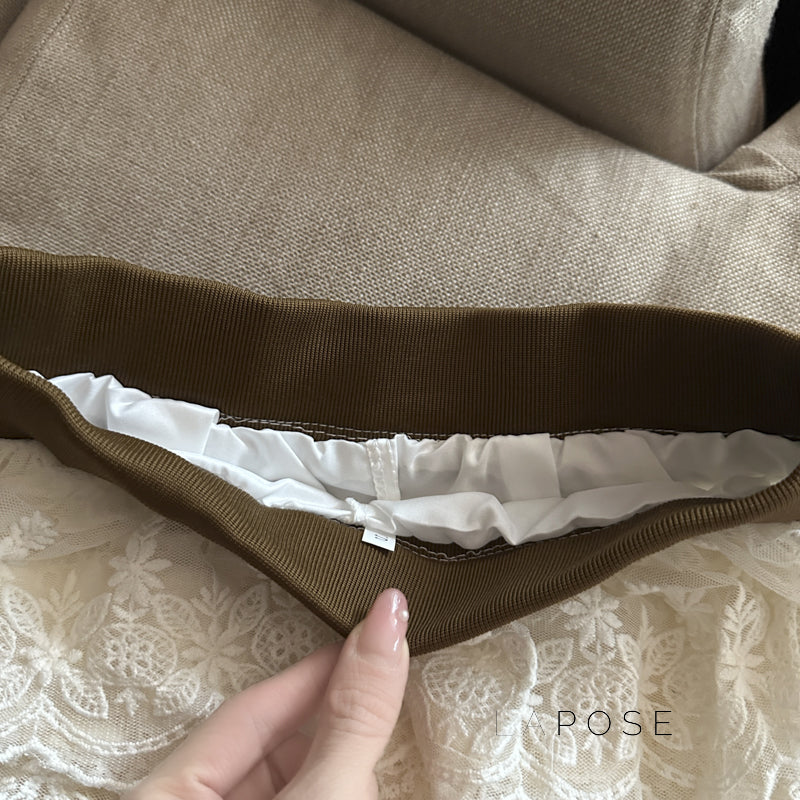 Meira Layered Ruffle Mini Skirt [MAS2U16F]