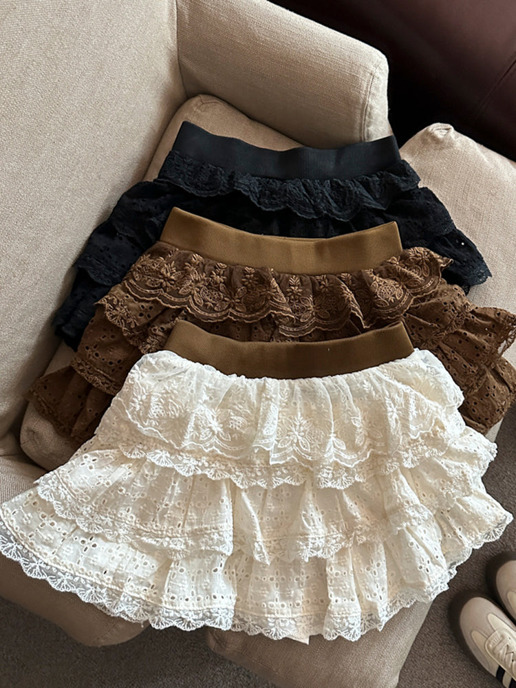 Meira Layered Ruffle Mini Skirt [RUGQCTJK]