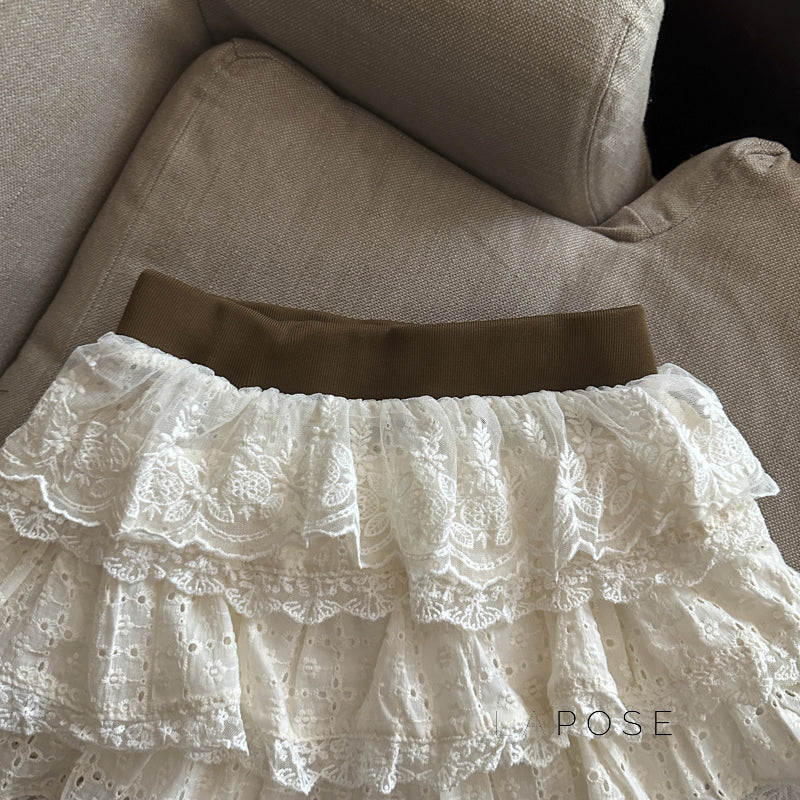 Meira Layered Ruffle Mini Skirt [ZUSN3JDW]