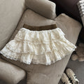 Meira Layered Ruffle Mini Skirt [HWXH29LL]