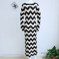 Meklit Lace-Up Colorblock Knit Maxi Dress [WRT6CLVE]