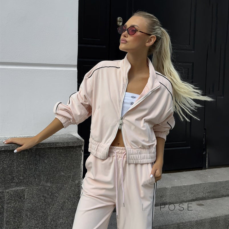 Melissa Side Stripe Lounge Set [2XBNCQXE]