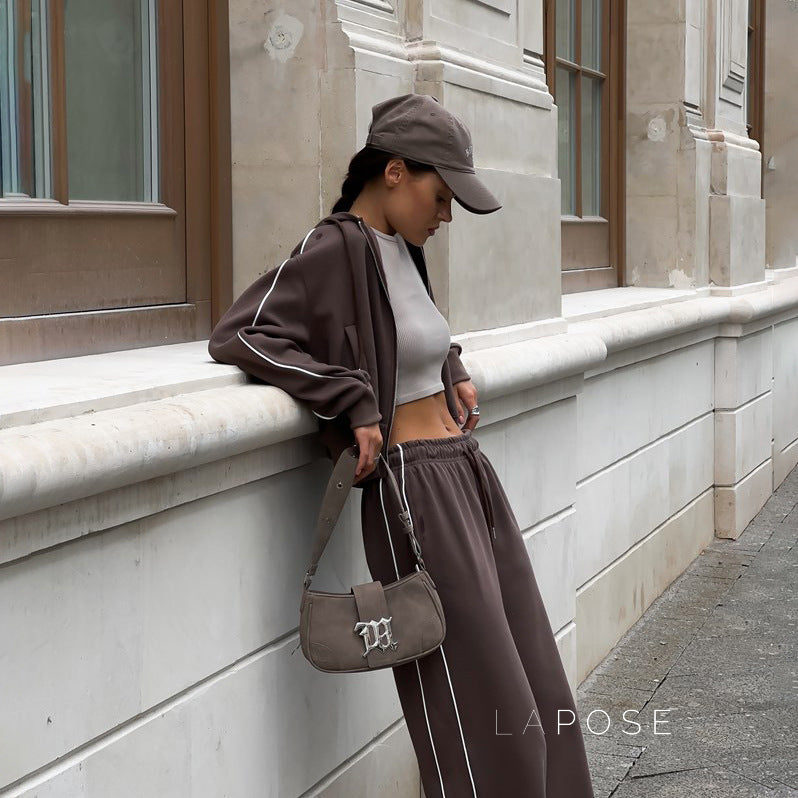 Melissa Side Stripe Lounge Set [GSQOCZAM]