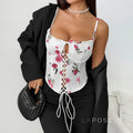 Mercedez Lace-Up Corset Top [LWFPDB9P]