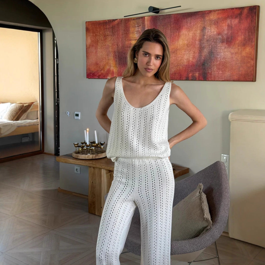 Miamor Knitted Pant Set [YYHN9ZD5]