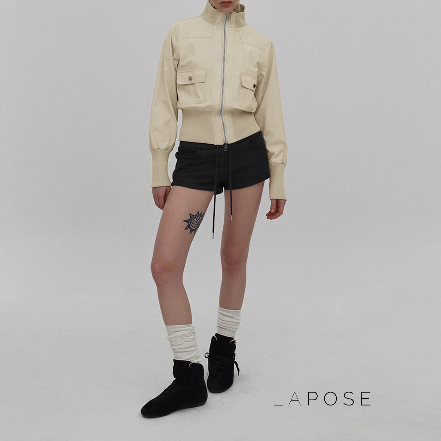 Miamor Ribbed Patchwork Utility Jacket [JW2HJJ50]