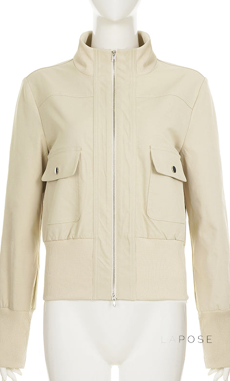 Miamor Ribbed Patchwork Utility Jacket [UJSFLP8S]