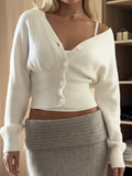 Micah Cropped Button-Up Cardigan [8DA7ASER]