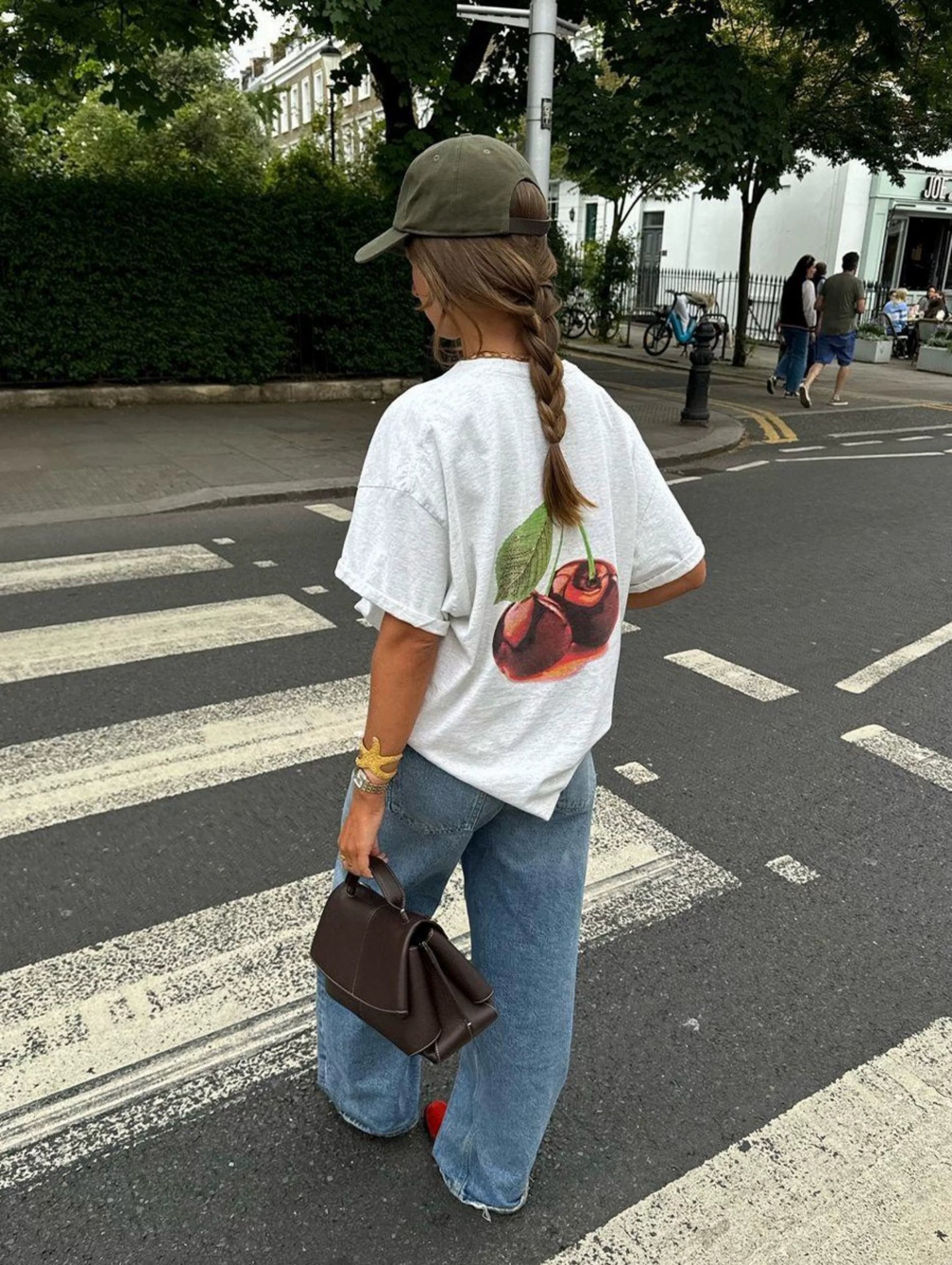 Mila Cherry Graphic Oversized Tee