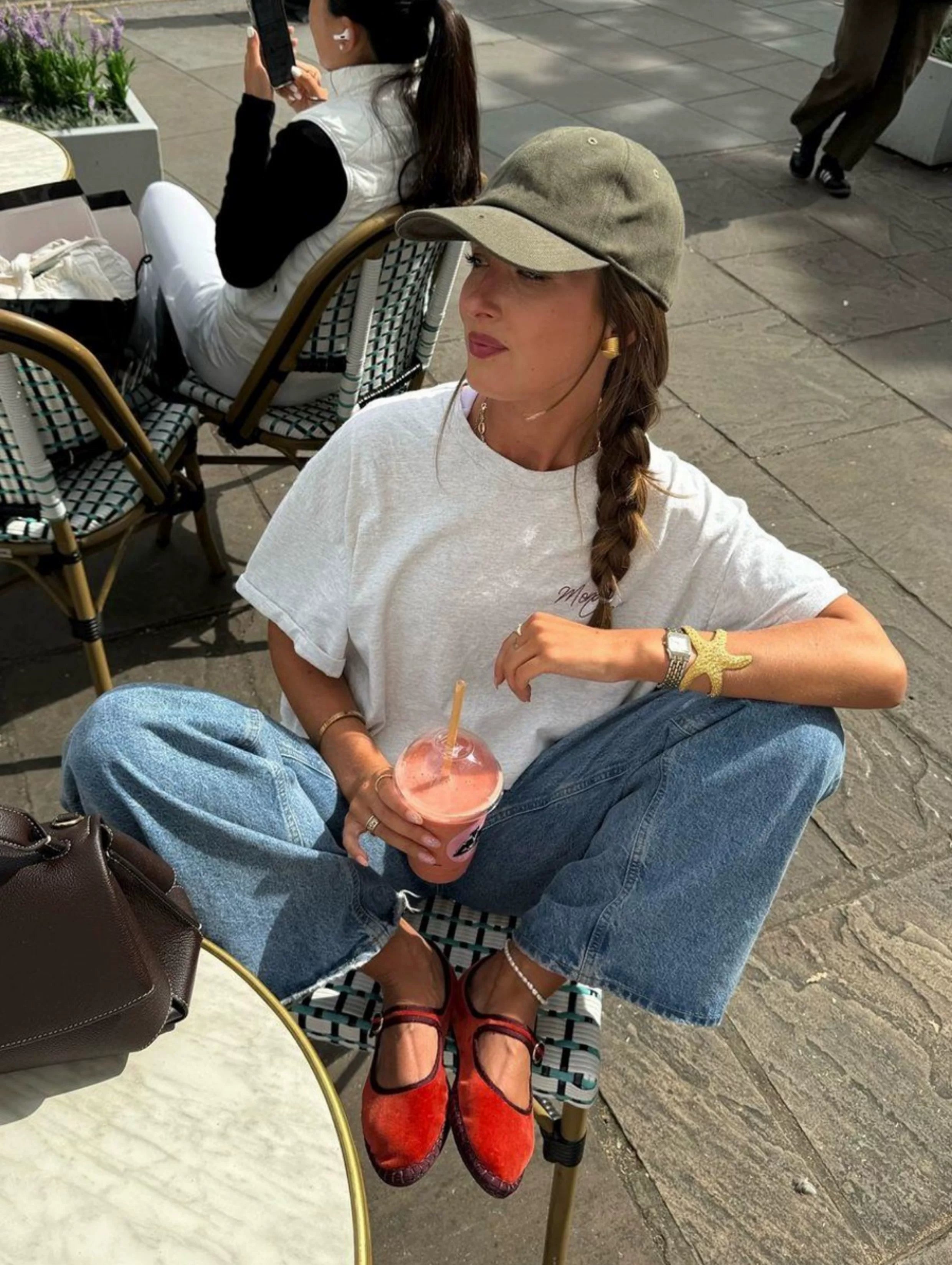 Mila Cherry Graphic Oversized Tee