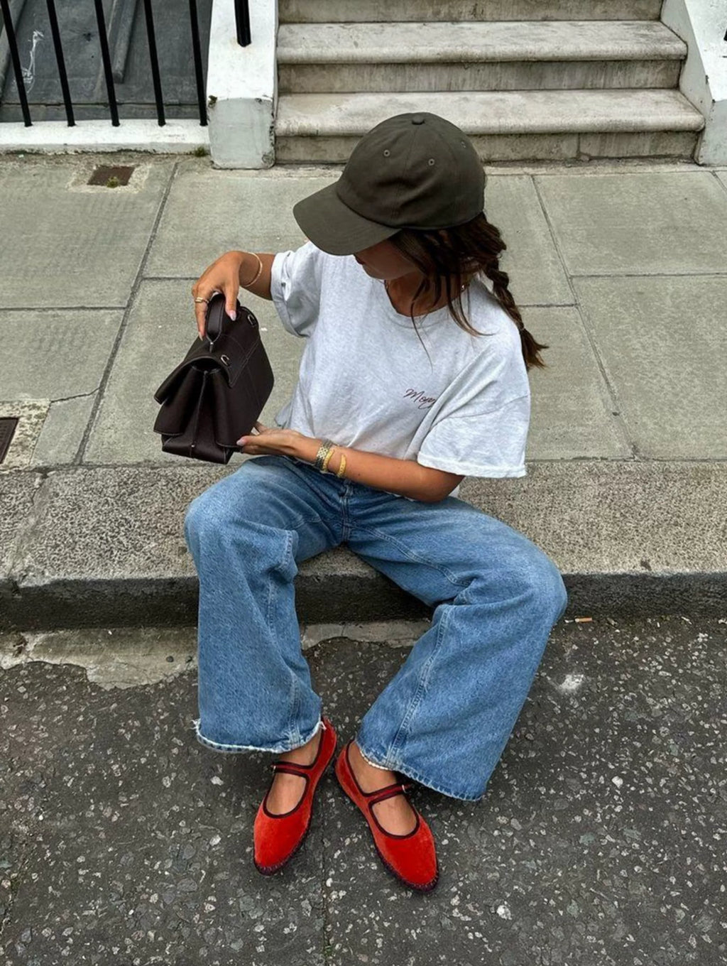 Mila Cherry Graphic Oversized Tee