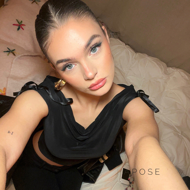 Milarose Off Shoulder Halter Top [XFFAWTVV]