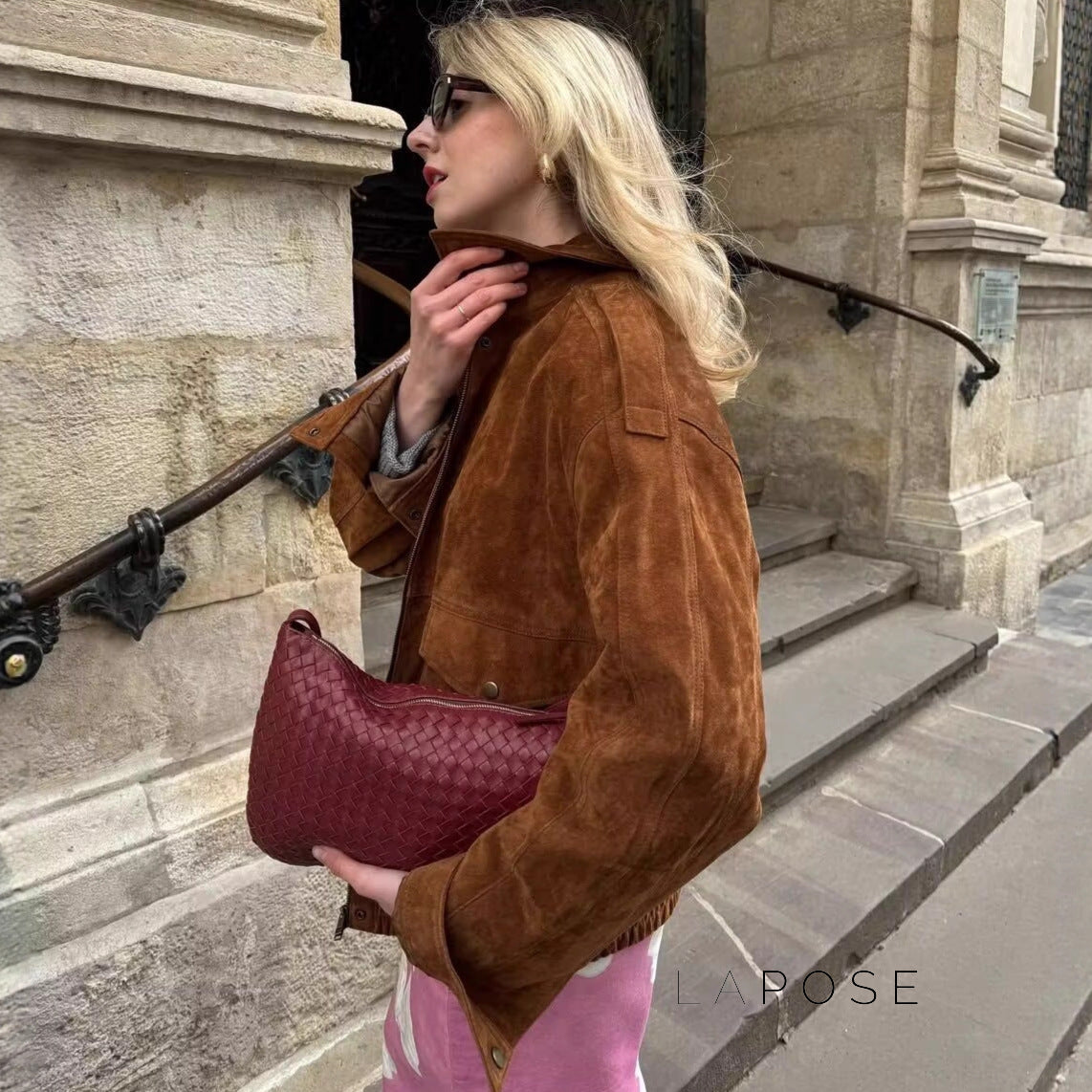 Miller Chic Wool Blend Bomber Jacket [340H4T2R]