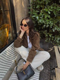 Miller Chic Wool Blend Bomber Jacket [I6SA6KGF]
