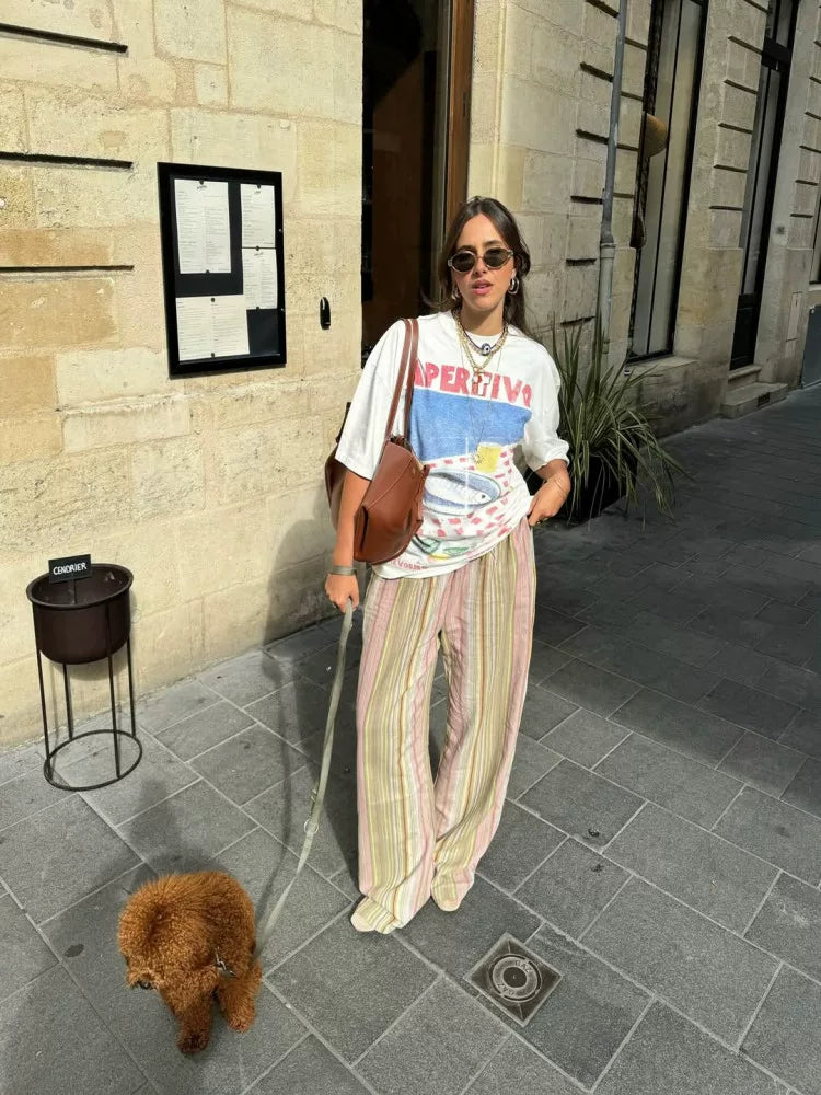 Mina Oversized Vintage Graphic T-Shirt