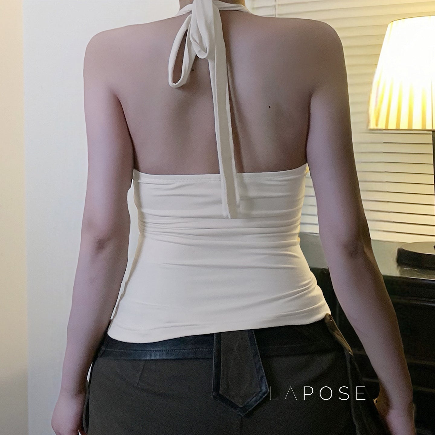 Minsa Floral Lace Halter Top [T9FAAKY2]