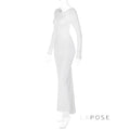 Mireille Backless Ruched Long Dress [QUNN8JQ5]