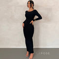 Mireille Backless Ruched Long Dress [I1IK8XXY]